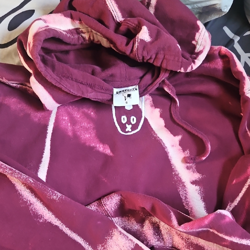 UNXPECTD Maroon Hoodie with Graphic